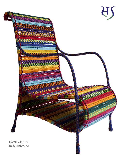 Love Chair in Multicolor by Sahil & Sarthak